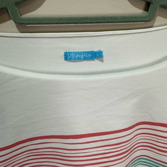 J. McLaughlin Catalina Cloth Nicola White Striped Dress‎ Large - Picture 3 of 8